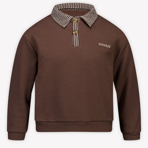 Donsje Amsterdam Kids Boys Sweater In Brown