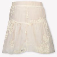 Donsje Amsterdam Kids Girls Skirt In OffWhite