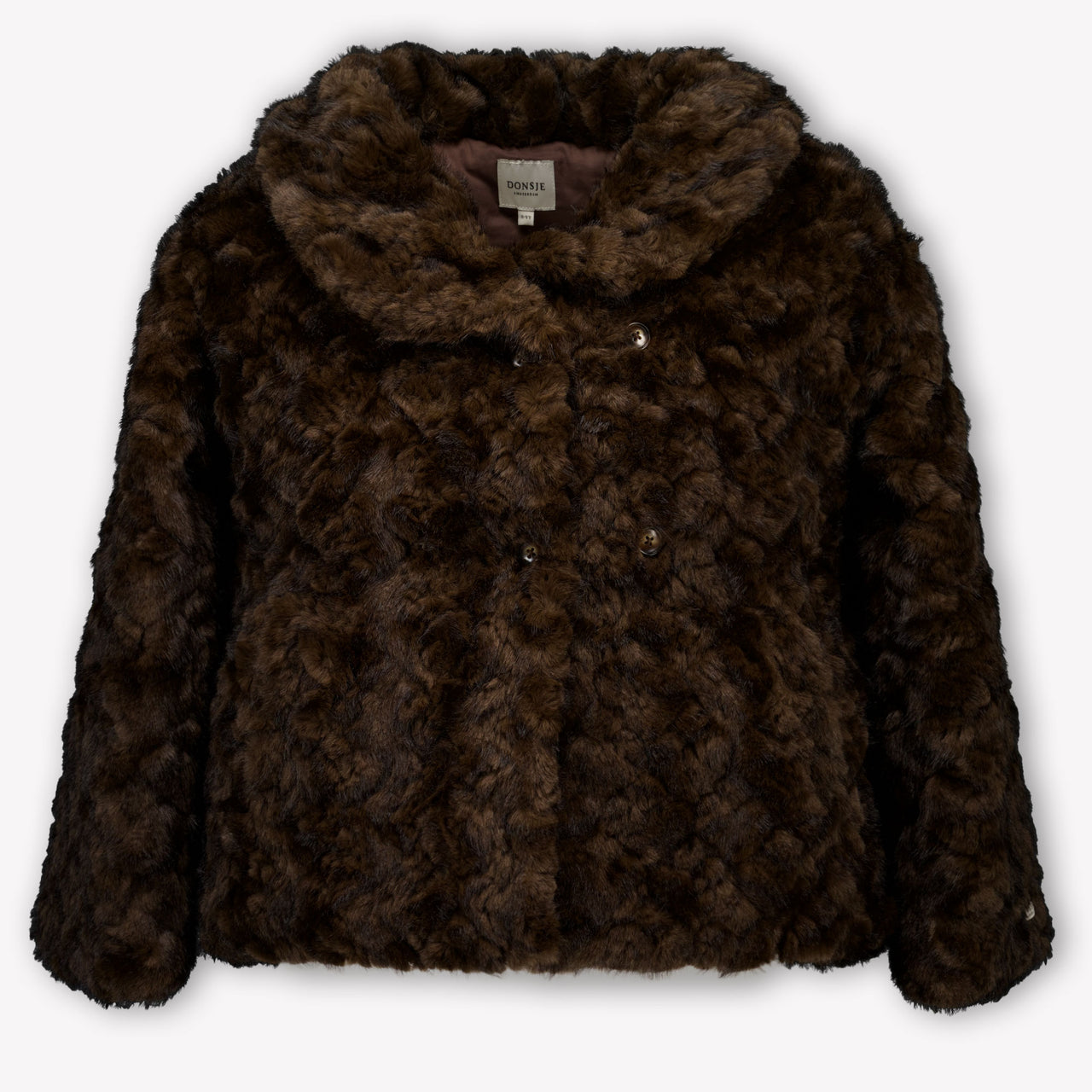 Donsje Amsterdam Kinder Meisjes Faux Fur Jassen In Bruin