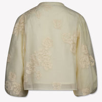 Donsje Amsterdam Kids Girls Blouse In OffWhite