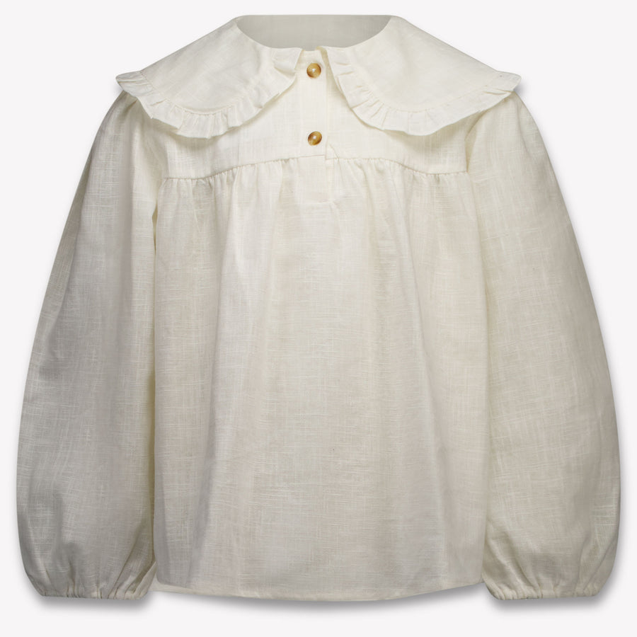 Donsje Amsterdam Girls Blouse in Off-White