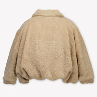 Donsje Amsterdam Kinder Meisjes Faux Fur Jassen In Licht Beige