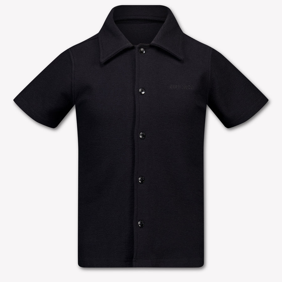 Airforce Boys Blouse in Black