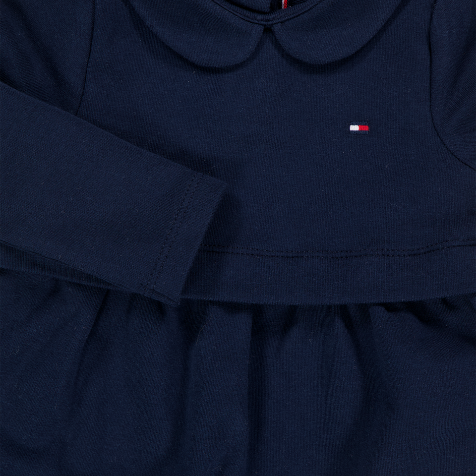 Tommy Hilfiger Baby Meisjes Jurk In Navy