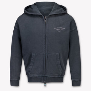 Croyez Kids Boys Cardigan In Anthracite