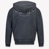 Croyez Kids Boys Cardigan In Anthracite