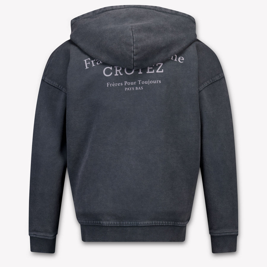 Croyez Kids Boys Cardigan In Anthracite
