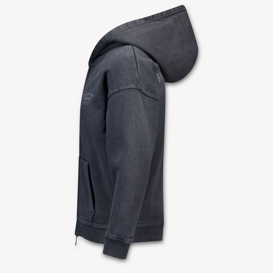 Croyez Kids Boys Cardigan In Anthracite