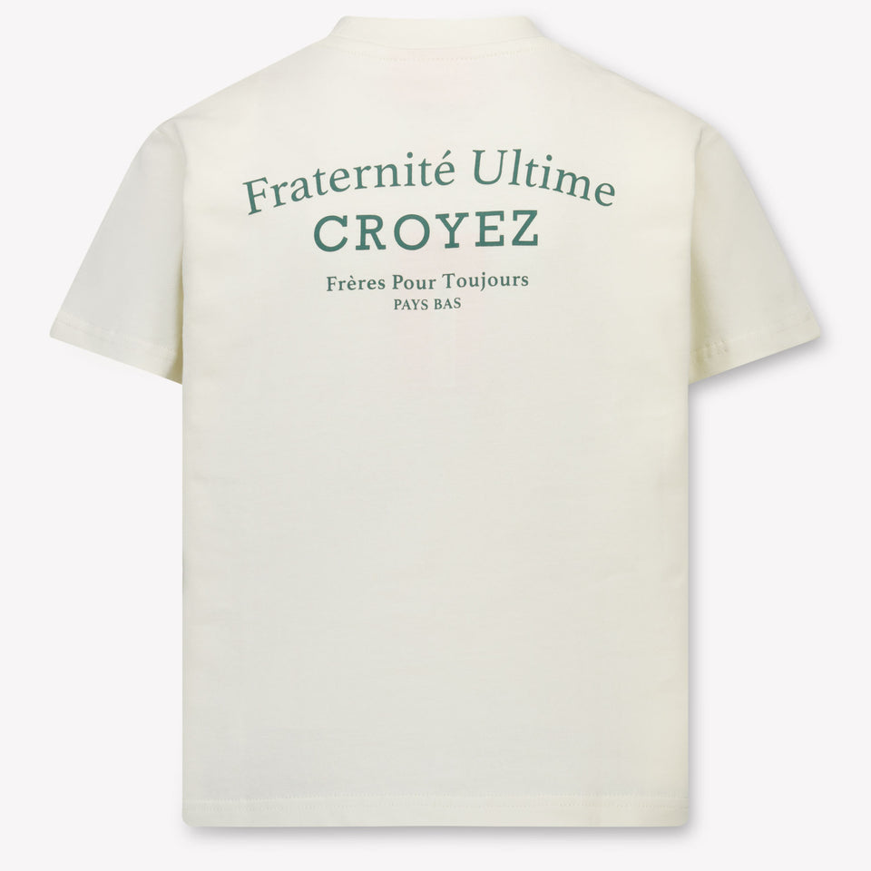 Croyez Kinder Jongens T-Shirt In Off White