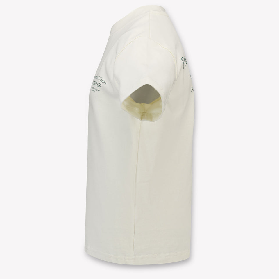 Croyez Kinder Jongens T-Shirt In Off White