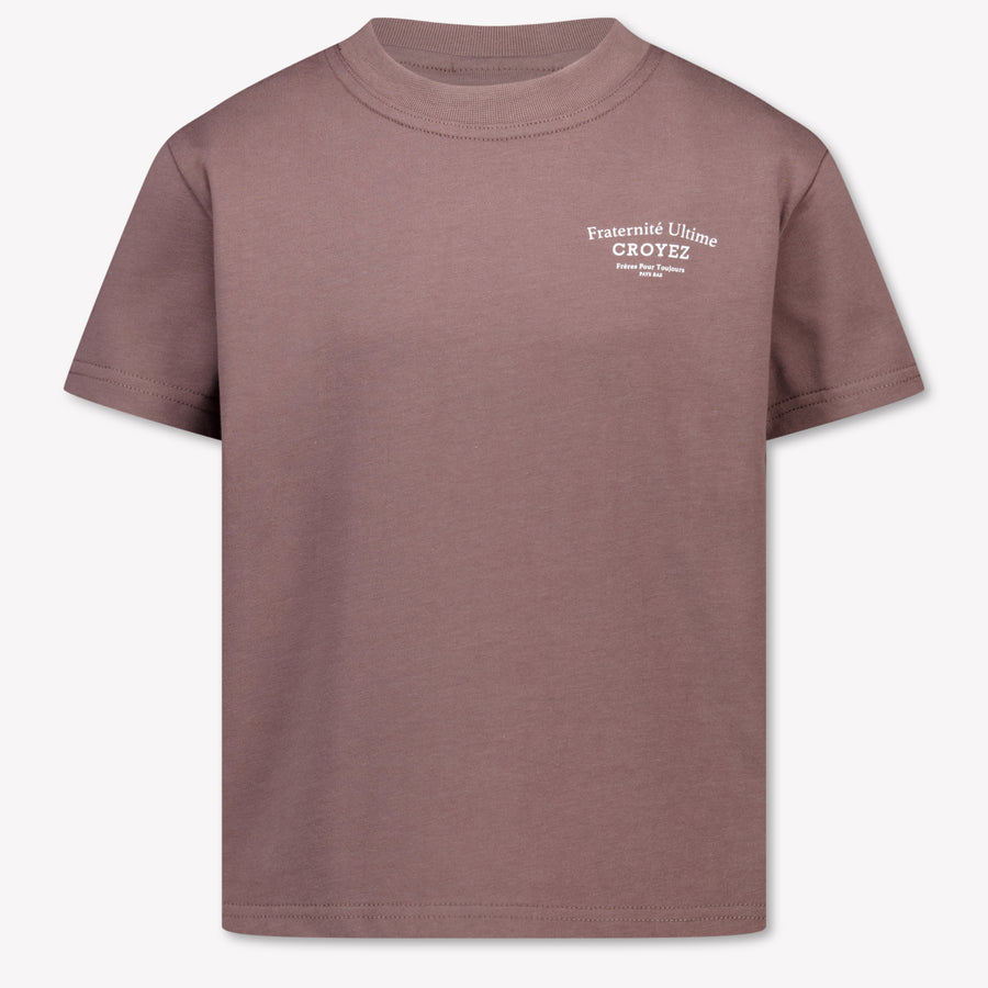 Croyez Kids Boys T-Shirt In Brown
