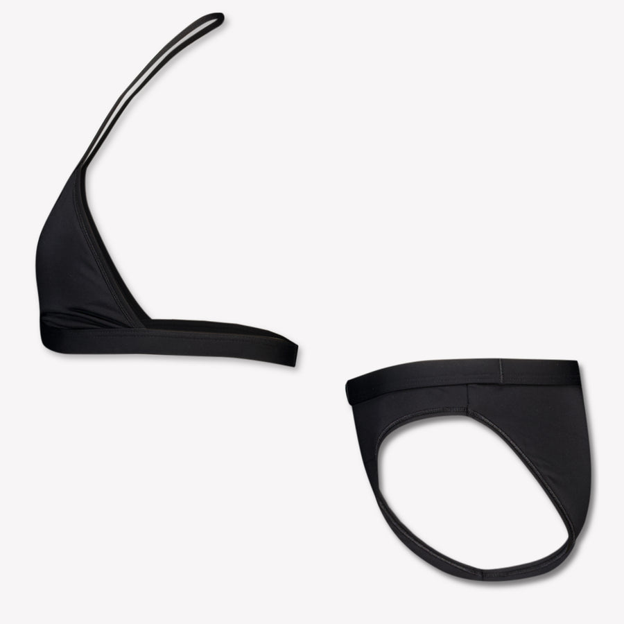 Calvin Klein Kids Girls Swimwear In Black