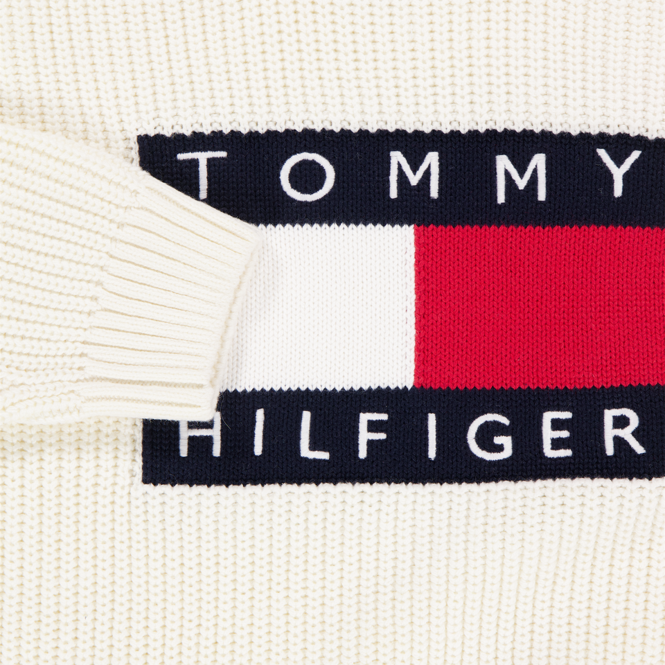 Tommy Hilfiger Kinder Jongens Trui In Off White