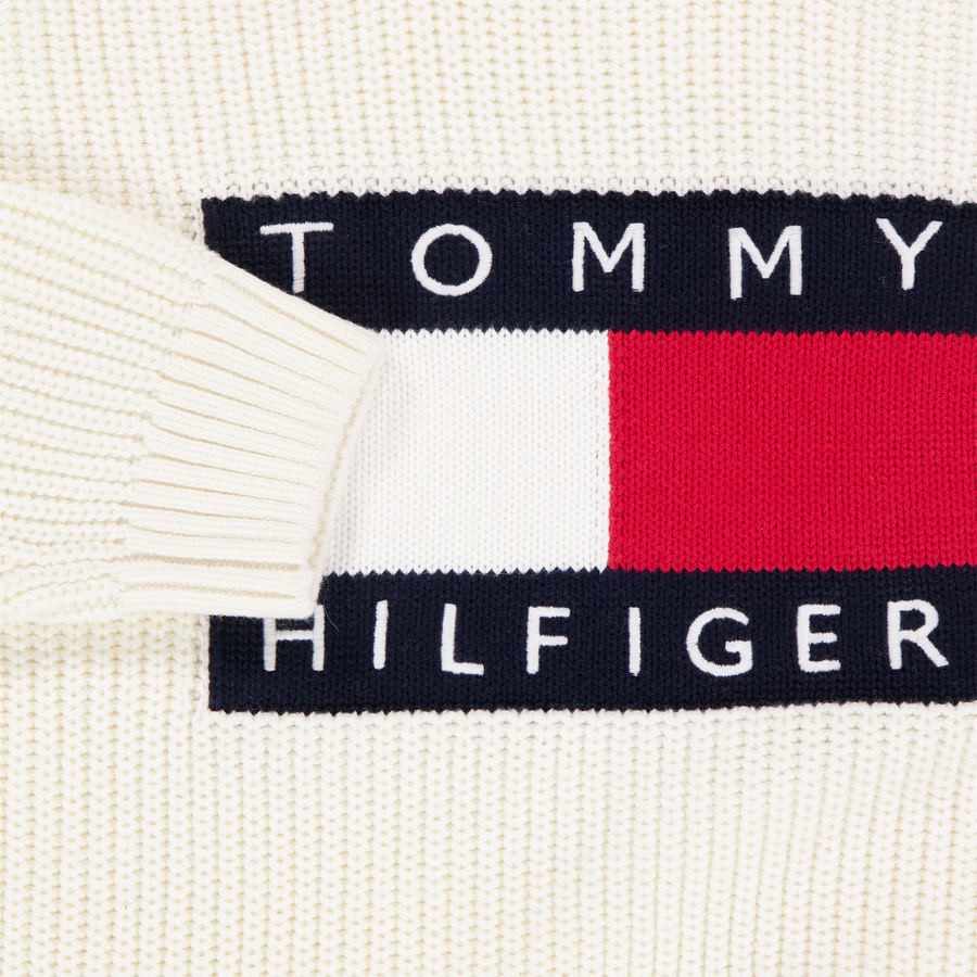 Tommy Hilfiger Kids Boys Sweater in OffWhite