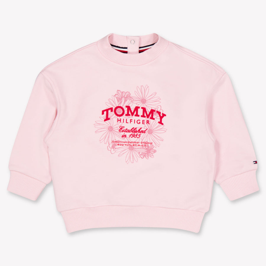 Tommy Hilfiger Baby Girls Sweater in Light Pink
