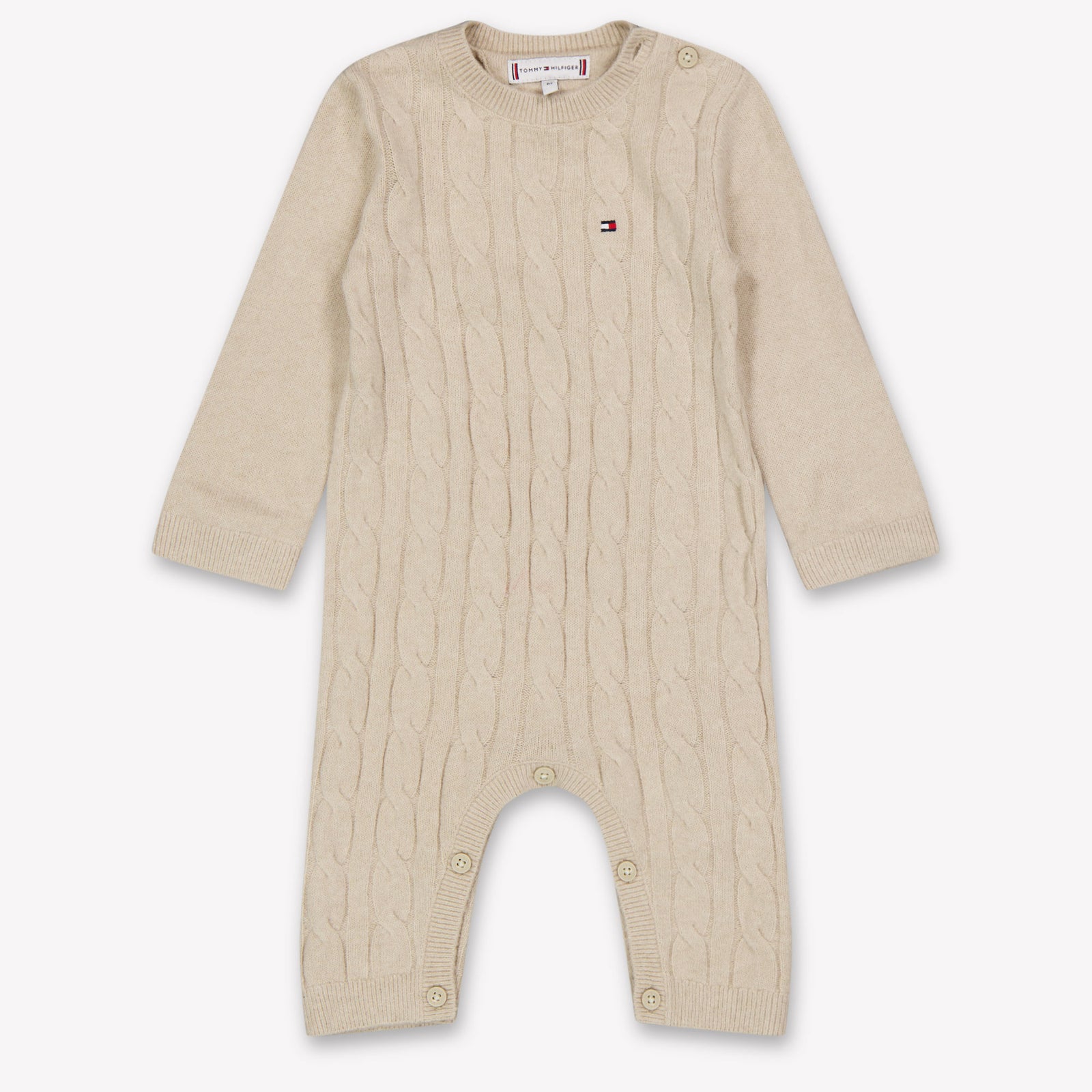Tommy Hilfiger Baby Unisex Playsuit In Light Beige