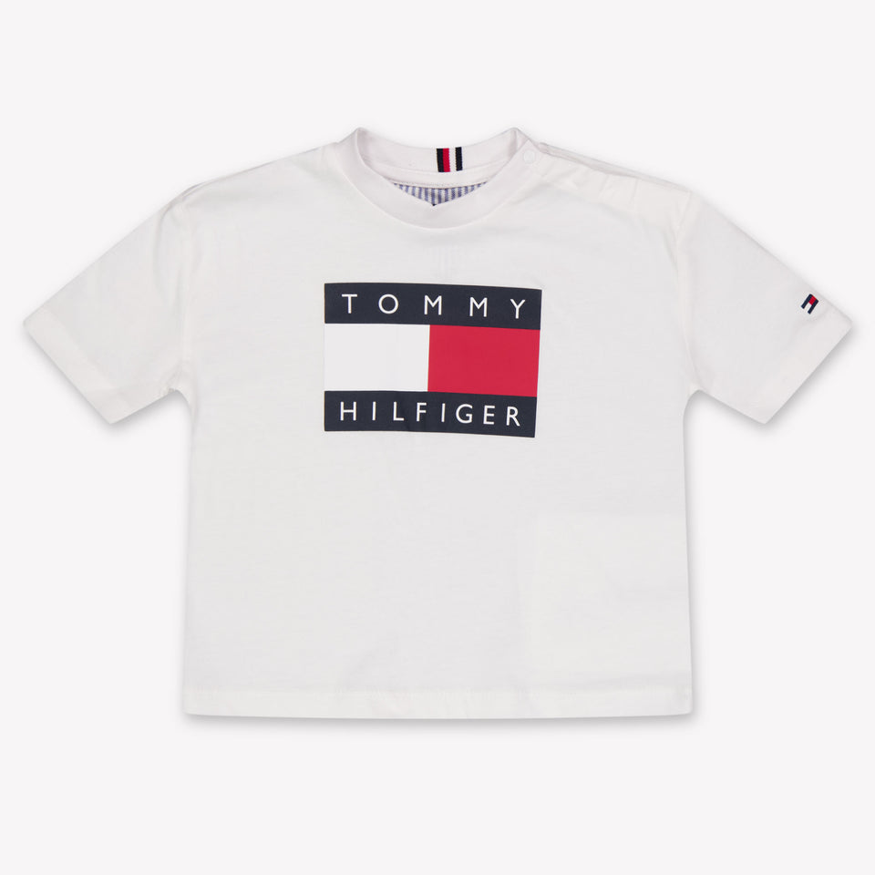 Tommy Hilfiger Baby Jongens T-Shirt In Wit