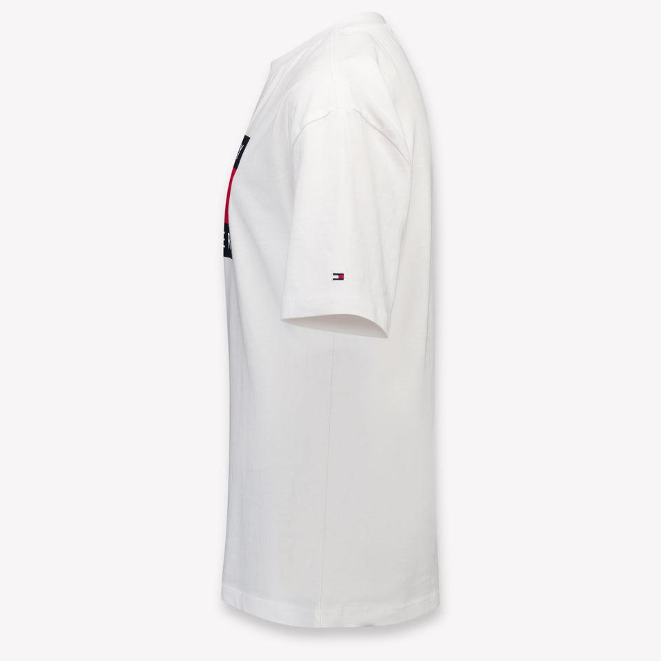 Tommy Hilfiger Kinder Jongens T-Shirt In Wit