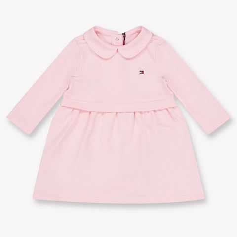 Tommy Hilfiger Baby Meisjes Jurk In Licht Roze