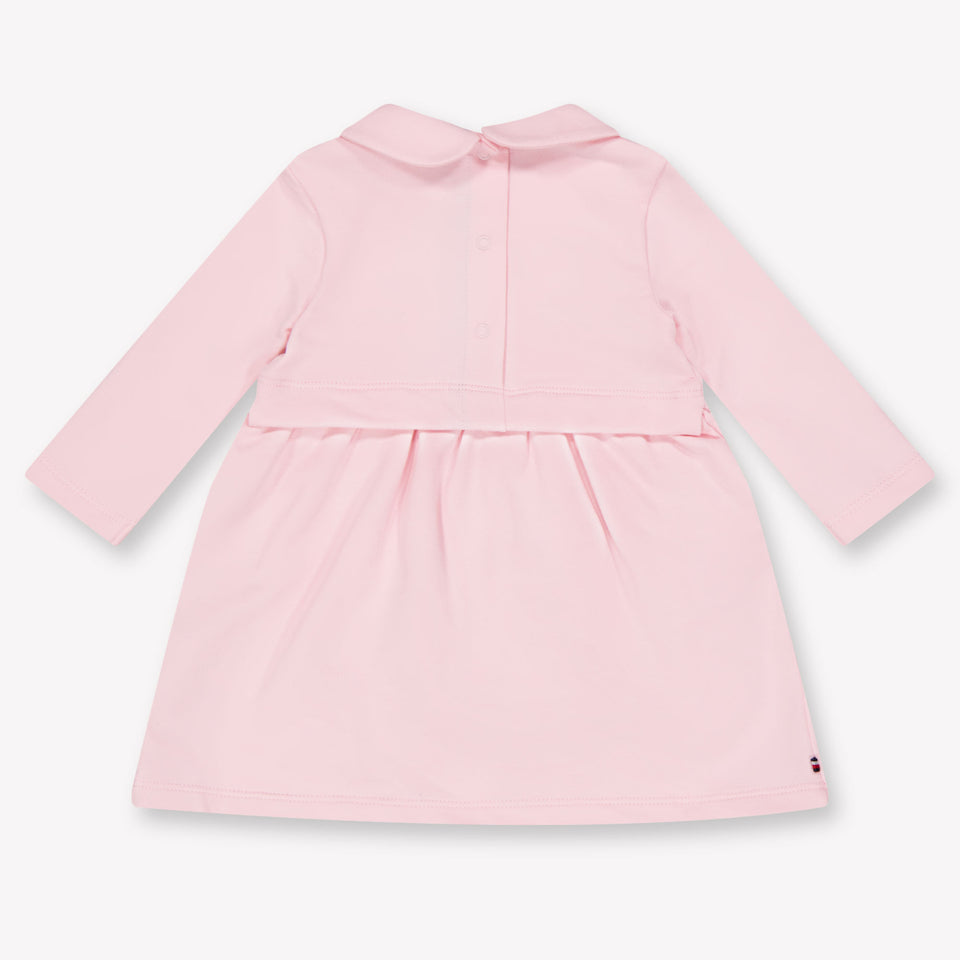 Tommy Hilfiger Baby Meisjes Jurk In Licht Roze