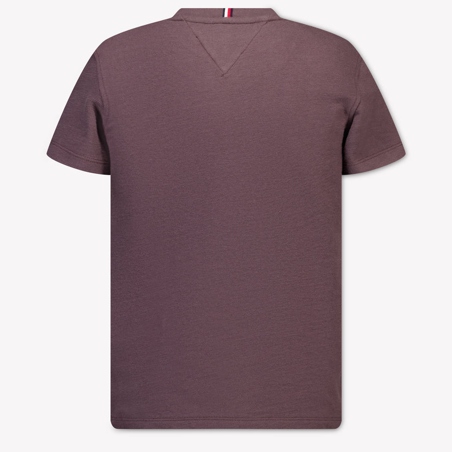 Tommy Hilfiger Kinder Jongens T-Shirt In Bruin