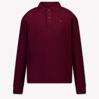 Tommy Hilfiger Kids Boys Polo In Bordeaux