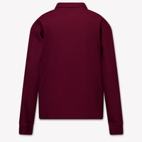 Tommy Hilfiger Kids Boys Polo In Bordeaux