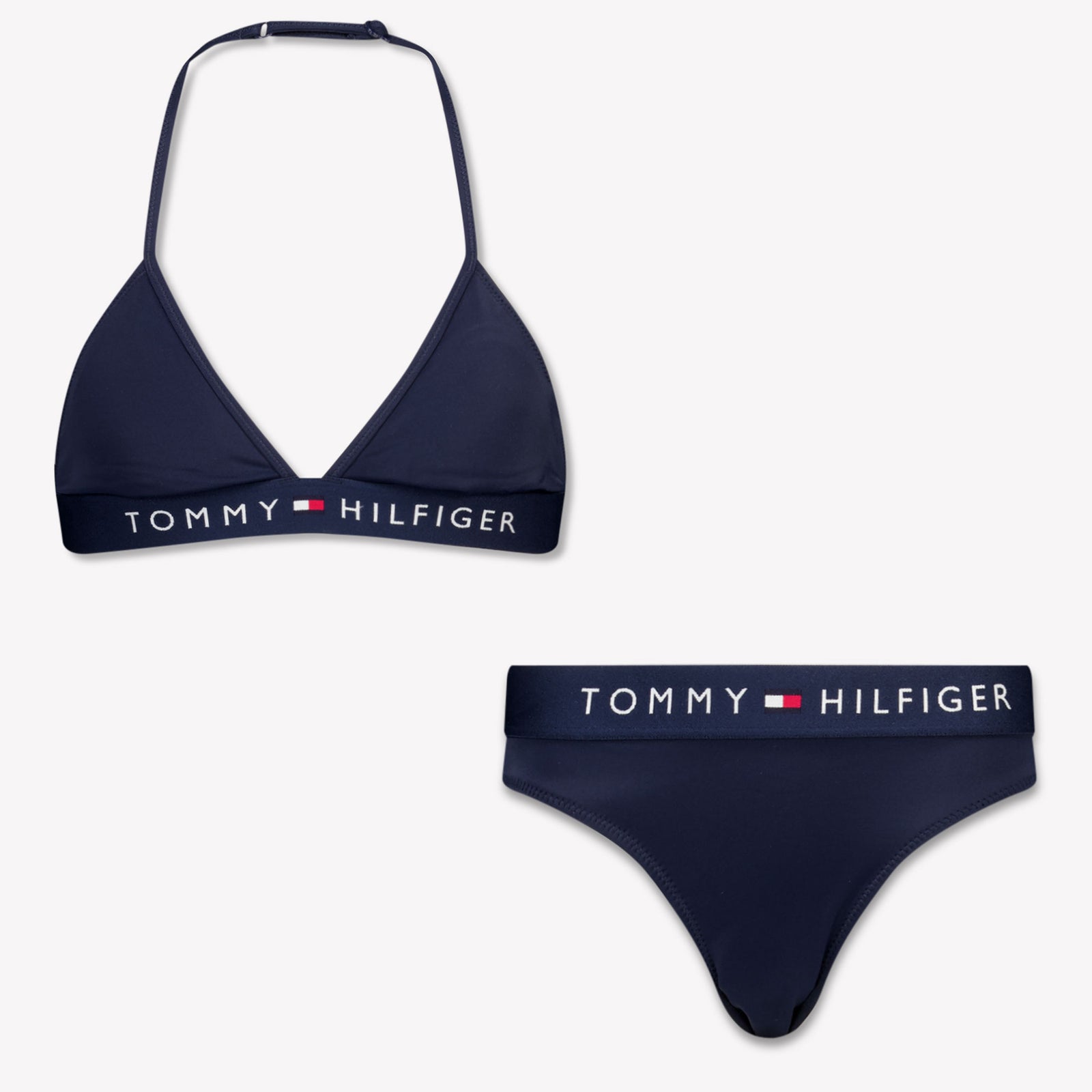 Tommy Hilfiger Kids Girls Swimwear In Navy