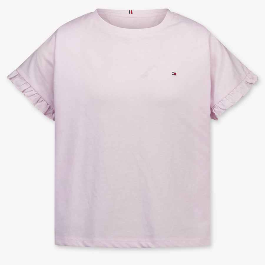 Tommy Hilfiger Kinder Meisjes T-Shirt In Licht Roze