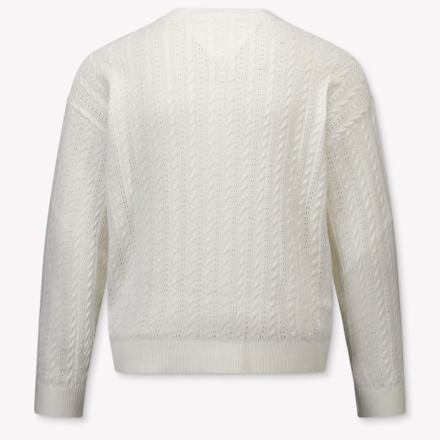 Tommy Hilfiger Kids Girls Cardigan In White