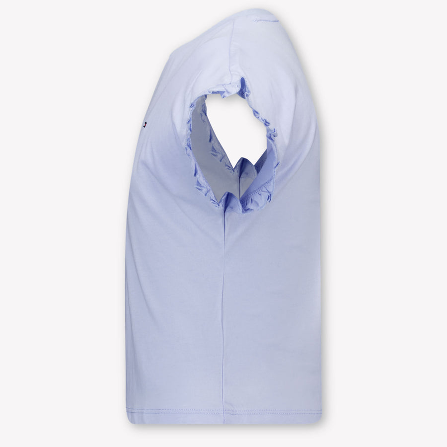 Tommy Hilfiger Kinder Meisjes T-Shirt In Licht Blauw