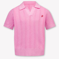 Tommy Hilfiger Kids Girls Polo In Pink