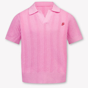 Tommy Hilfiger Kids Girls Polo In Pink