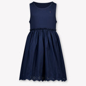 Tommy Hilfiger Kids Girls Dress In Navy