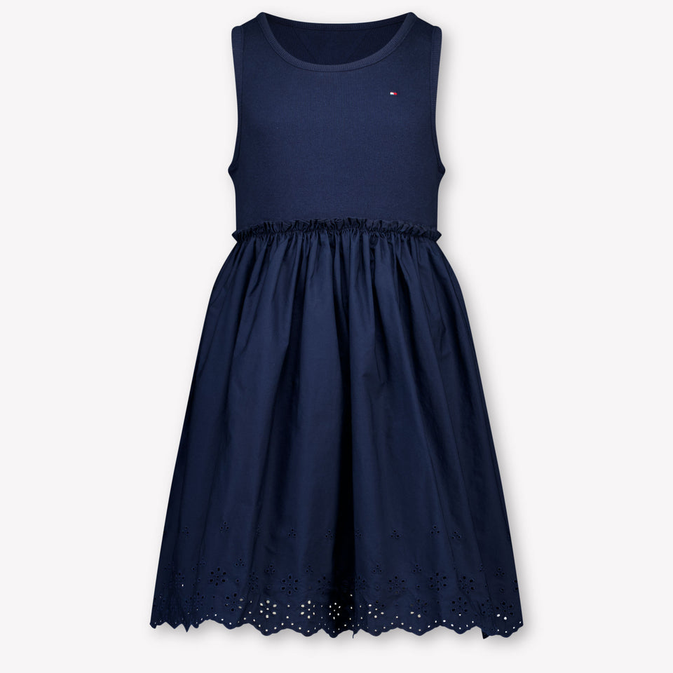 Tommy Hilfiger Kids Girls Dress In Navy