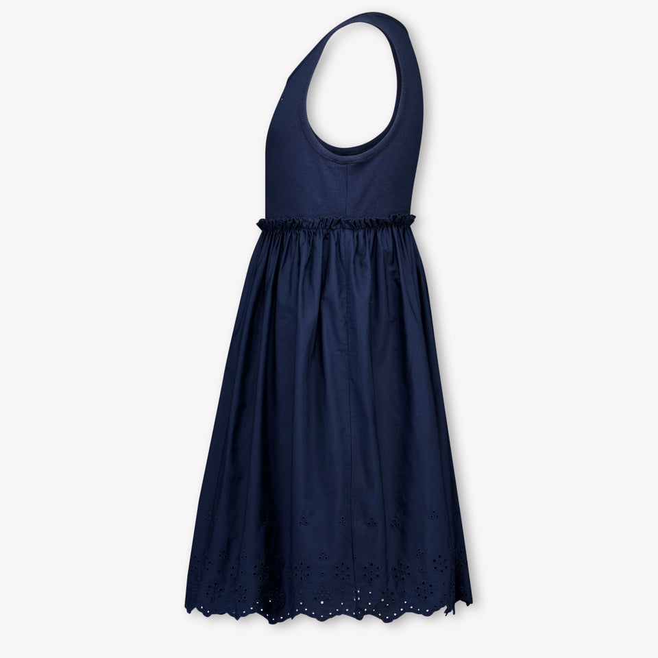 Tommy Hilfiger Kids Girls Dress In Navy