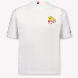 Tommy Hilfiger Kinder Jongens T-Shirt In Wit