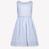 Tommy Hilfiger Kids Girls Dress In Light Blue