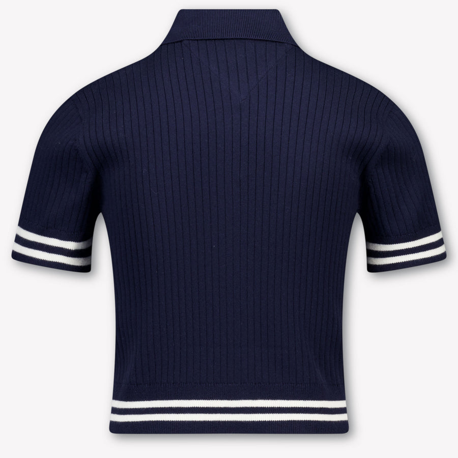 Tommy Hilfiger Kinder Meisjes Polo In Navy