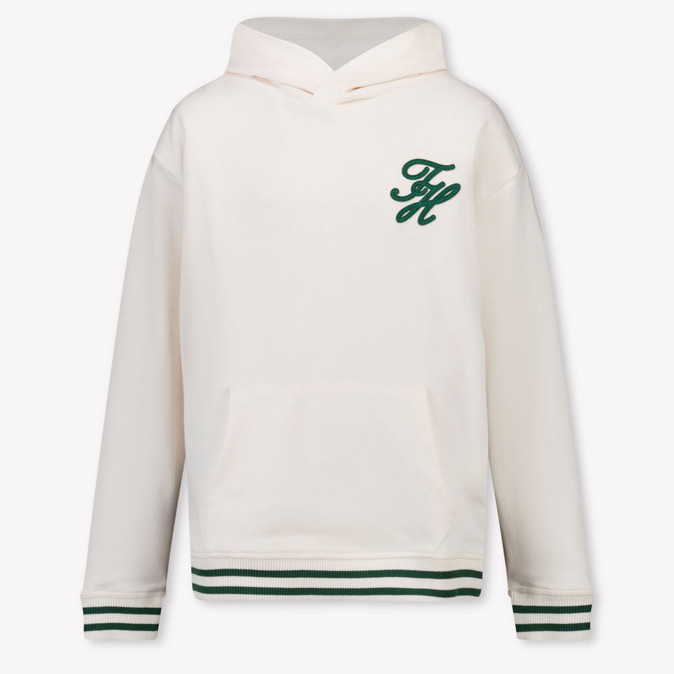 Tommy Hilfiger Kids Boys Sweater In OffWhite