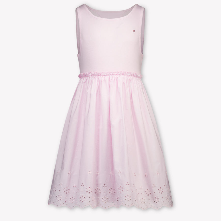 Tommy Hilfiger Kinder Meisjes Jurk In Licht Roze