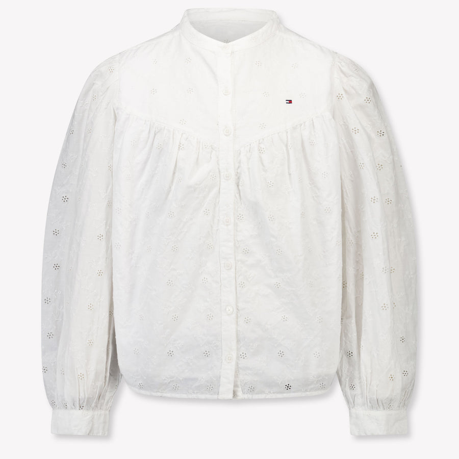 Tommy Hilfiger Kinder Meisjes Blouse In Wit