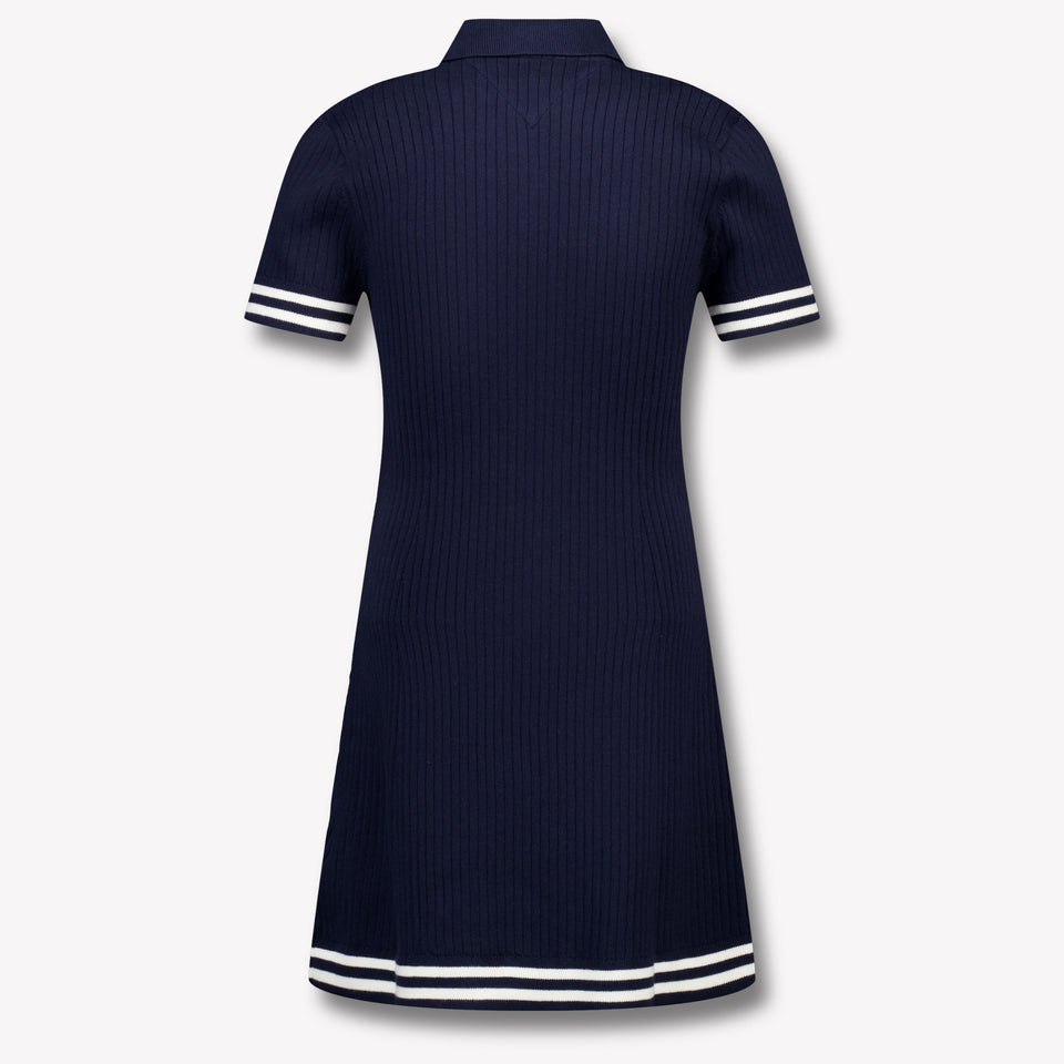 Tommy Hilfiger Kids Girls Dress In Navy