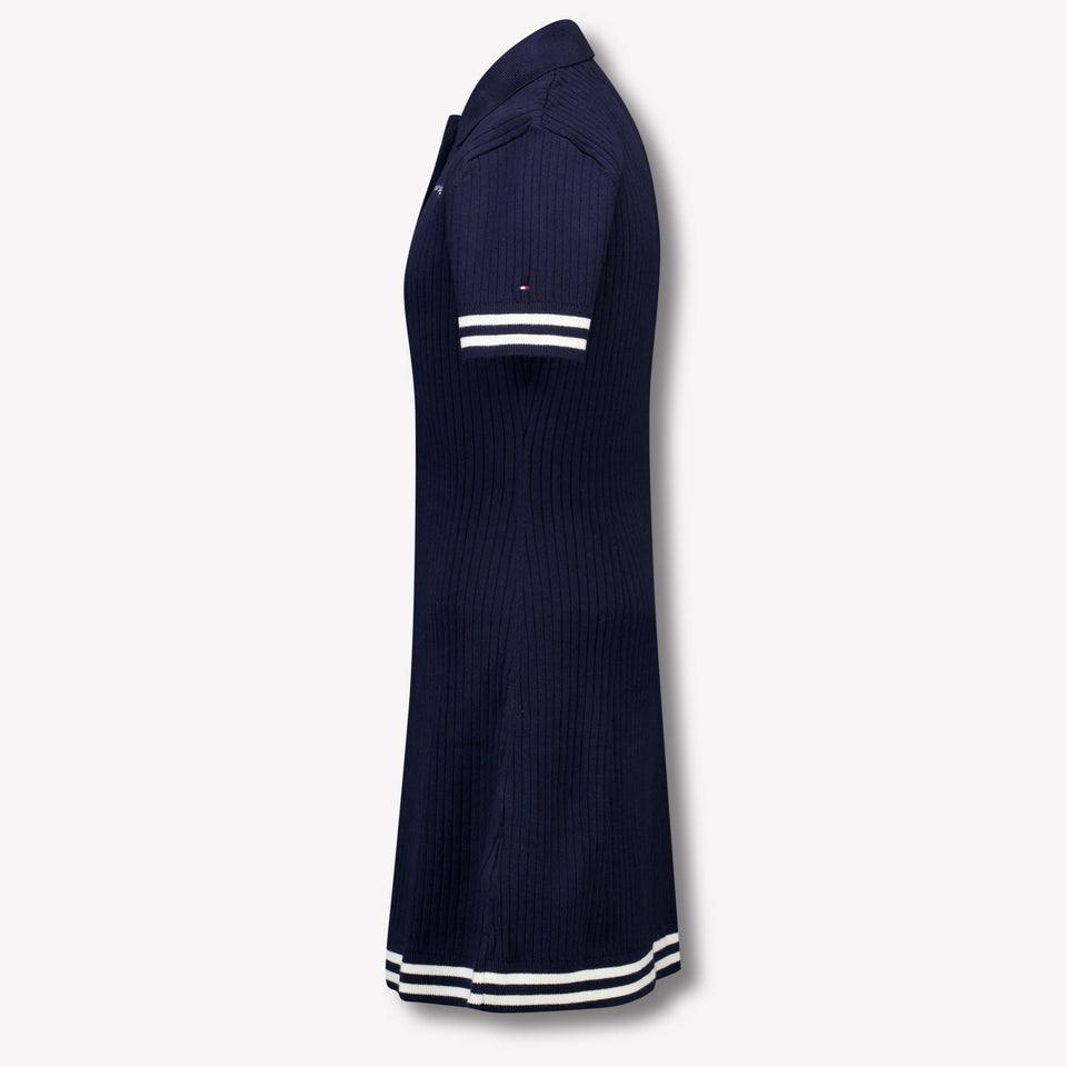 Tommy Hilfiger Kids Girls Dress In Navy