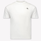 Calvin Klein Kinder Jongens T-Shirt In Wit