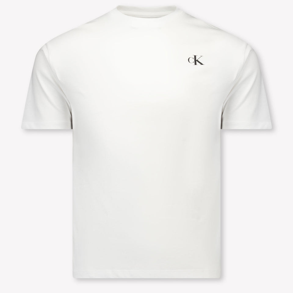 Calvin Klein Kinder Jongens T-Shirt In Wit