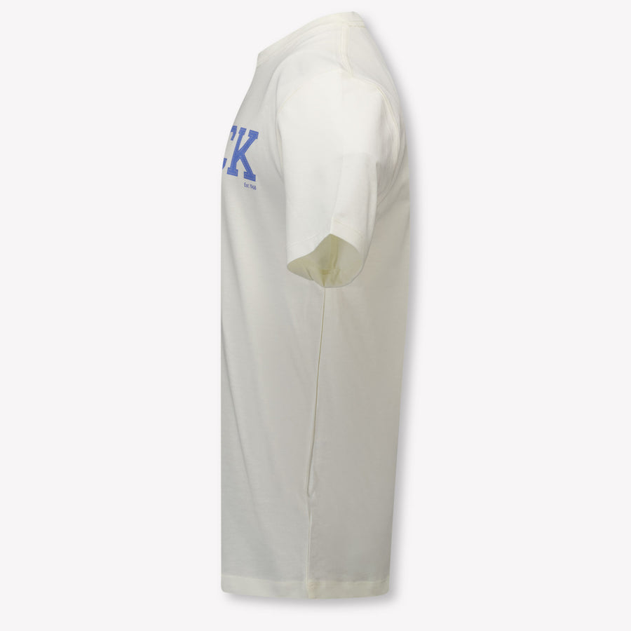 Calvin Klein Kinder Jongens T-Shirt In Off White