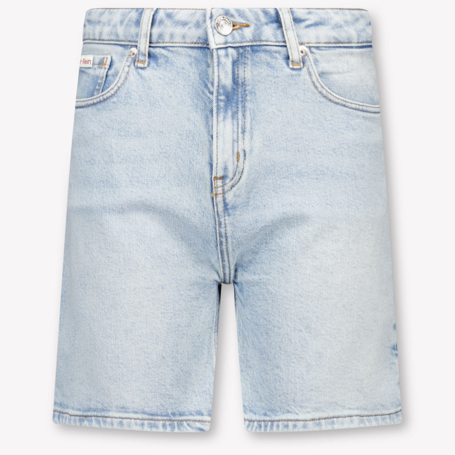 Calvin Klein Kids Girls Shorts In Light Blue