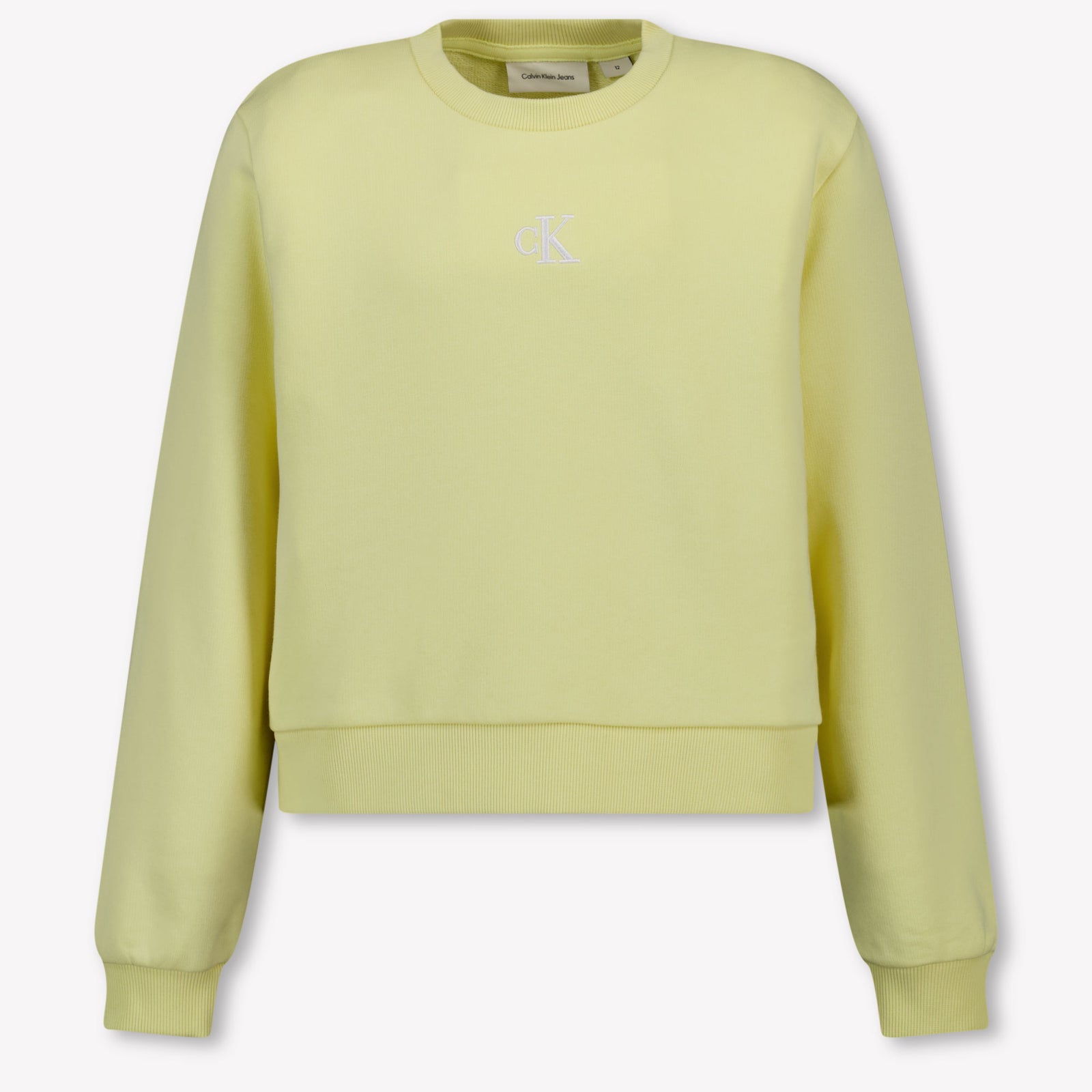 Calvin Klein Kids Girls Sweater In Yellow