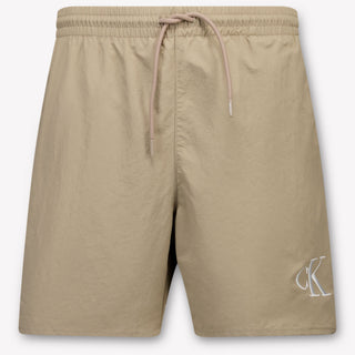Calvin Klein Kids Boys Swimwear In Beige